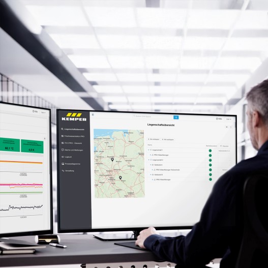 Digital services – man in office with cloud view | Kemper Group