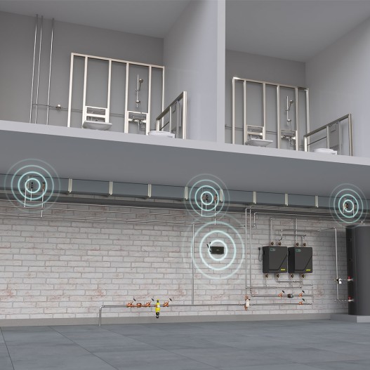 View of Multi-Therm-Pro digital balancing valves which communicate with each other using radio | Kemper Group