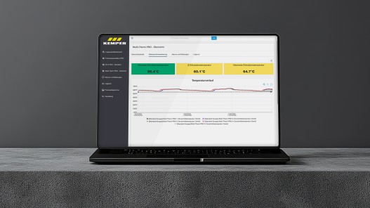 Cloud view data visualisation MULTI-THERM PRO | Kemper Group