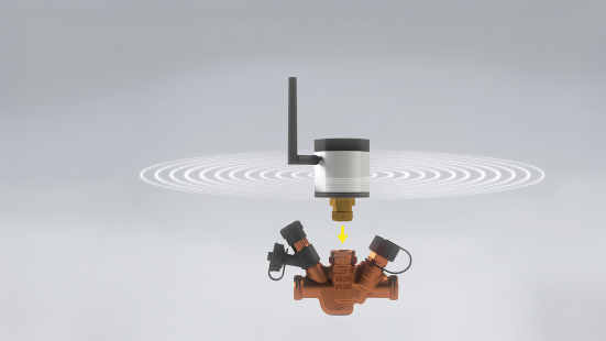 View Multi-Therm-Pro on a balancing valve with radio waves | Kemper Group